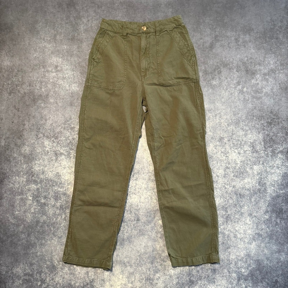 Billabong Womens Olive Green High Rise Utility Carpenter Pants 25 OG107 Military